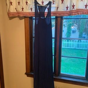 Size small maxi long navy dress